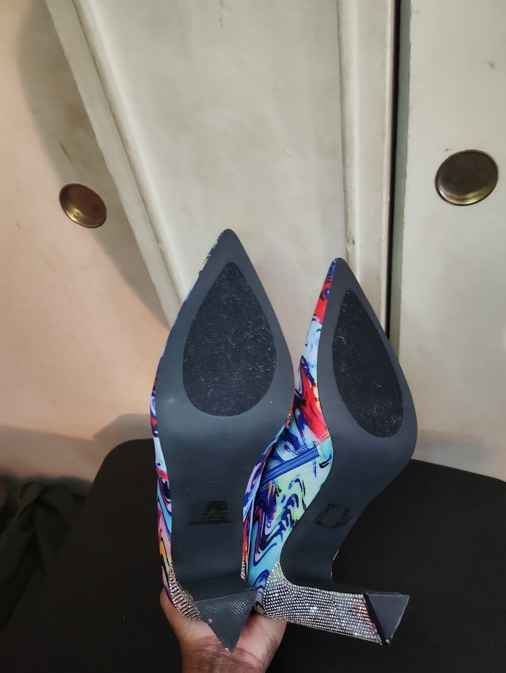 Colorwave Pointed Toe Ankle Boots - Multicolor - Picture 12 of 13